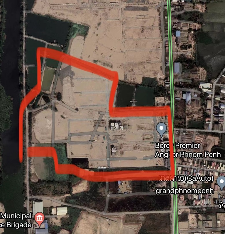 建圳達電纜-柬埔寨的Borey Angkor Phnom Penh項目地圖