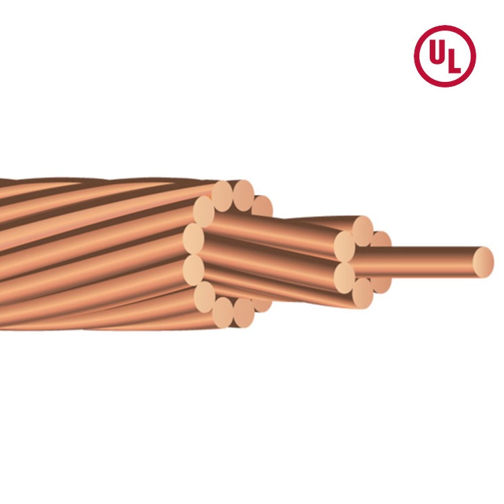 建圳達(dá)美標(biāo)UL實心裸銅線，用于架空輸電應(yīng)用