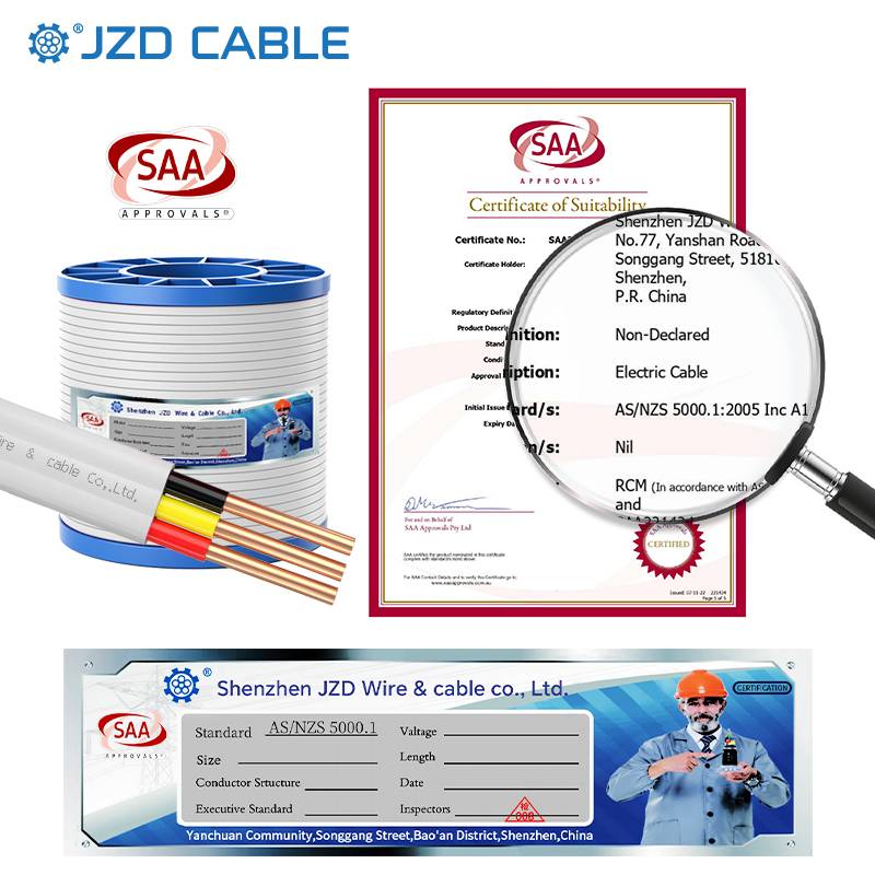 建圳達(dá)澳標(biāo)SAA認(rèn)證??白色單支硬導(dǎo)體TPS電纜?? 建筑固定敷設(shè)電纜